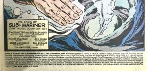 PRINCE NAMOR THE SUB-MARINER Comic Issue 3 — 1984 Marvel Universe Fine+ 32 Pages 