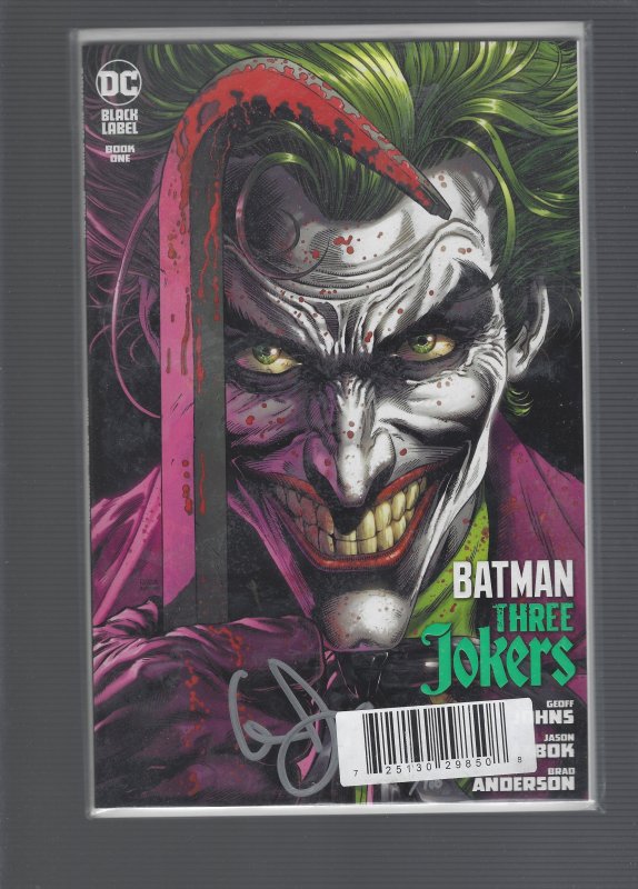 Batman: Three Jokers #1 Signed by Geoff Johns #165/180