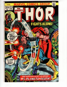 Thor #218 (1973) F/VF THE 5 PLANETS OF DEATH! Bronze Age MARVEL Classic !!!