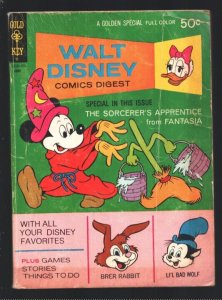 Walt Disney Comics Digest #29  1971 - Gold Key  -G/VG - Comic Book