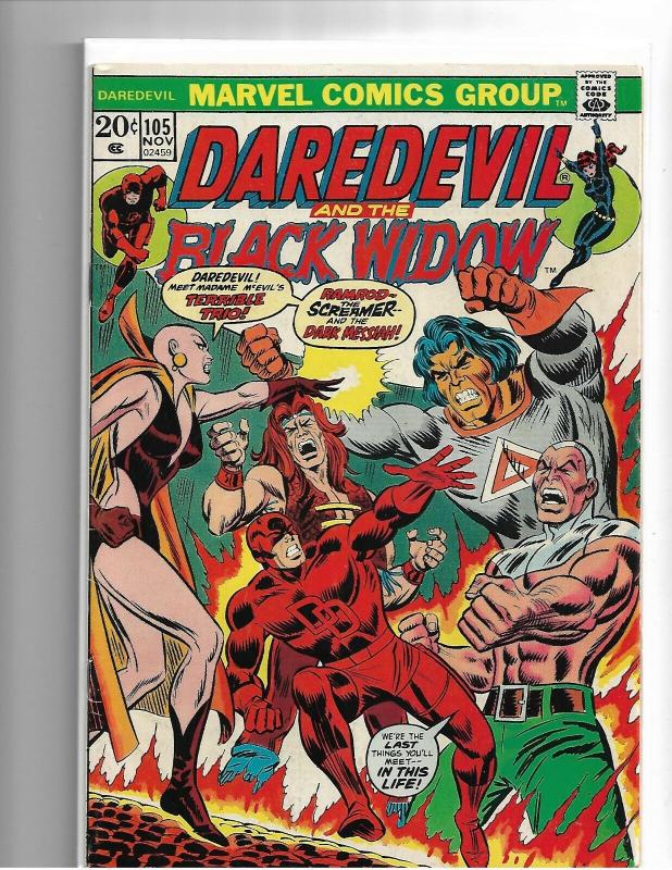 DAREDEVIL #105 - F/VF - 1ST APP AS MOONDRAGON - BRONZE AGE KEY - MCU KEY ISSUE 