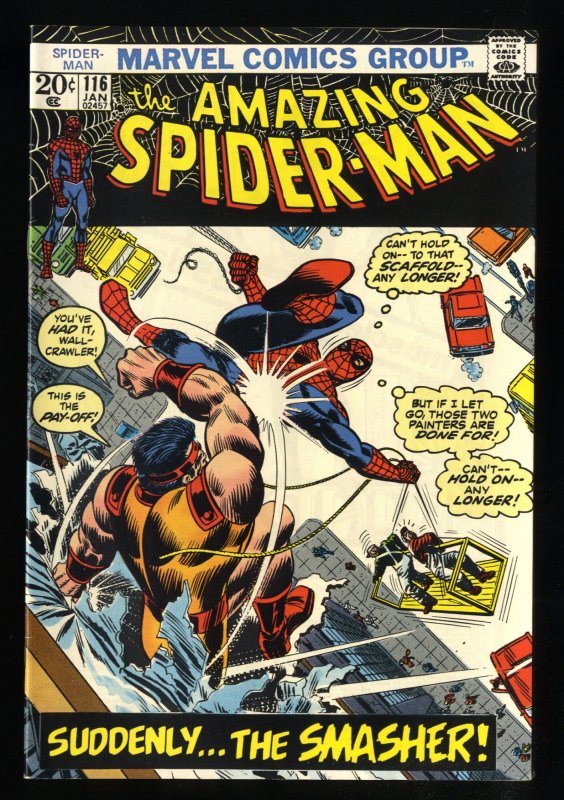 Amazing Spider-Man #116 VF+ 8.5 White Pages