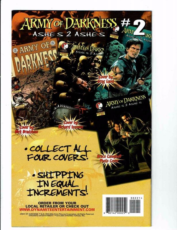 Army Of Darkness # 2 NM Ashes 2 Ashes DDP Dynamite Comic Book Variant Skull J113