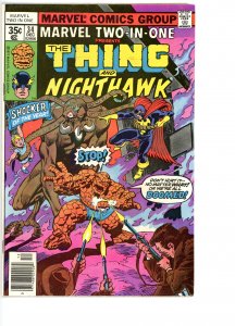 Marvel Two-In-One 34 VG/F   Nighthawk!