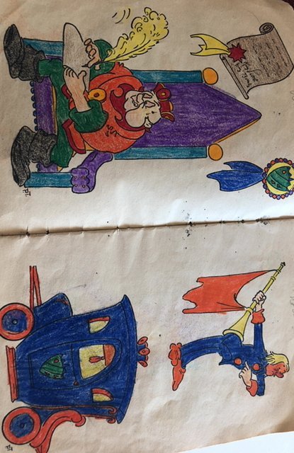 Gullivers travels - a coloring book 1936 rough/page ripped