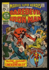 Marvel Super-Heroes #31 FN 6.0 Comics Daredevil Iron Man!