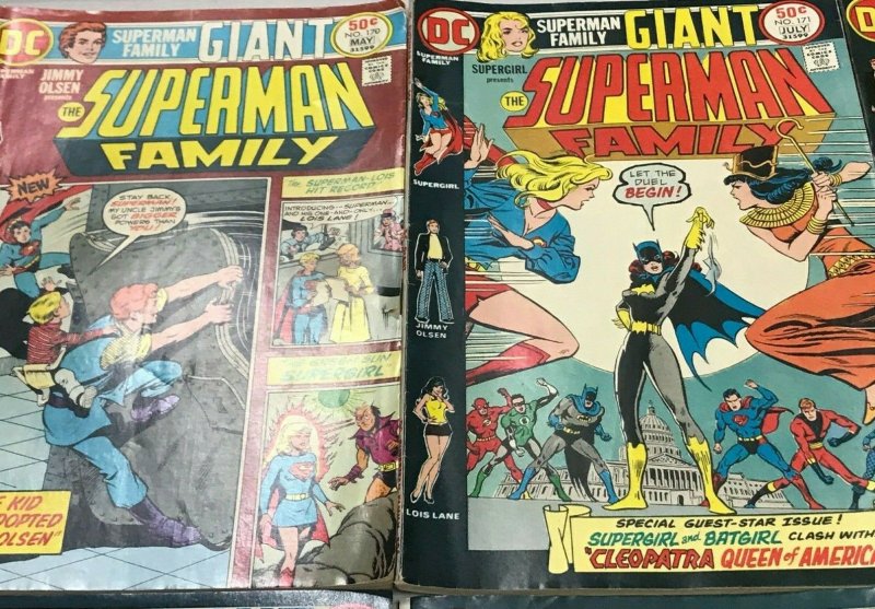 SUPERMAN FAMILY#170-203 FN-VF LOT (10 BOOKS) 1973 DC BRONZE AGE COMICS