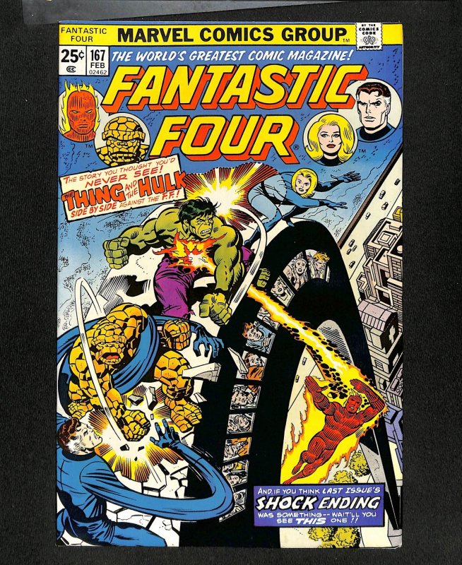 Fantastic Four #167 Hulk!