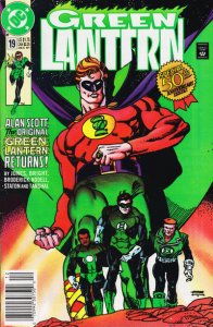 Green Lantern (3rd Series) #19 (Newsstand) FN ; DC | Alan Scott John Stewart Guy