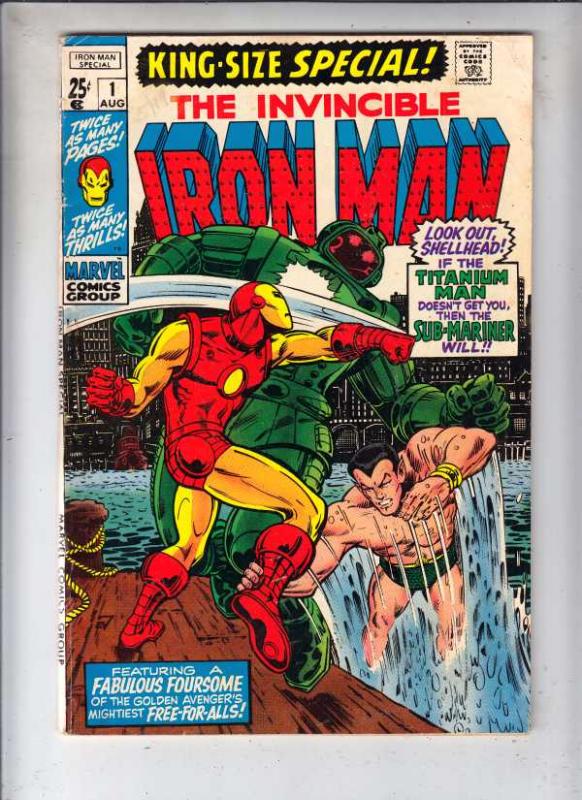 Iron Man King-Size #1 (Aug-70) FN- Mid-Grade Iron Man