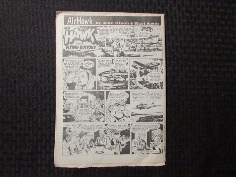 1973 MENOMONEE FALLS GAZETTE Comic Weekly - Feb 12 FN- Rip Kirby - Air Hawk