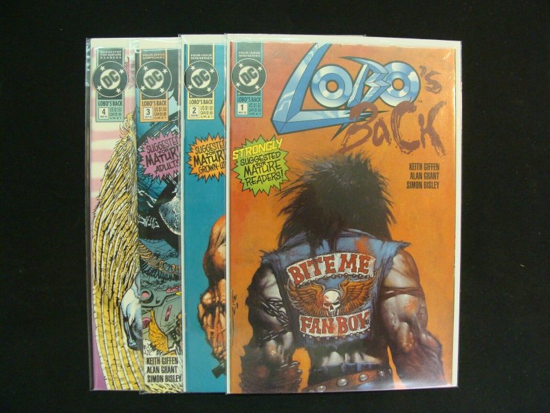 Lobo's Back #1-4 Miniseries Complete Set Run DC Comics NM Condition 