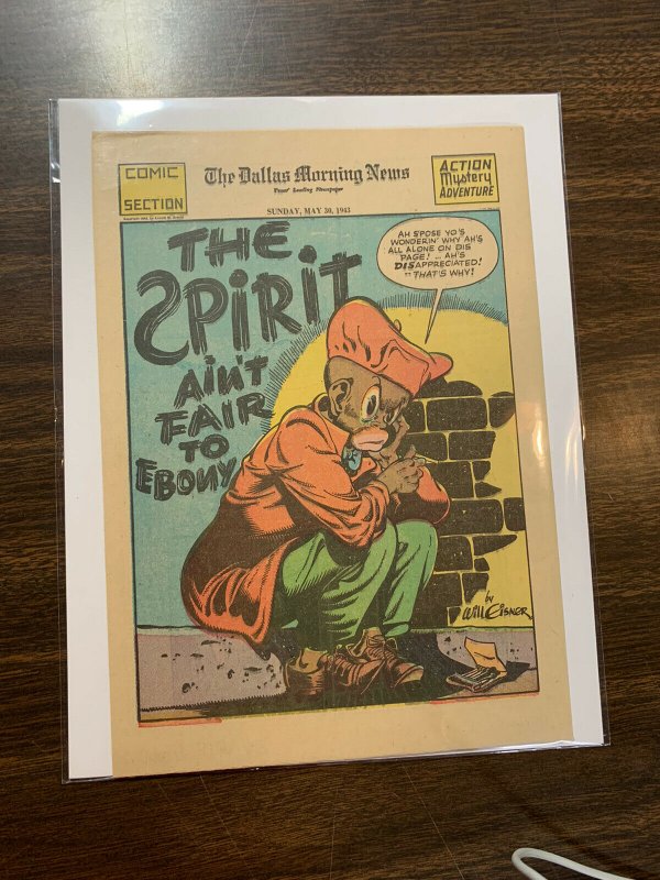 The Spirit Comic Book Section Newspaper Very Fine Or Better 1943 May 30