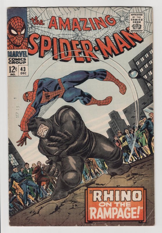 Amazing Spider-Man #43.  SALE!! Nice Copy! 7.0