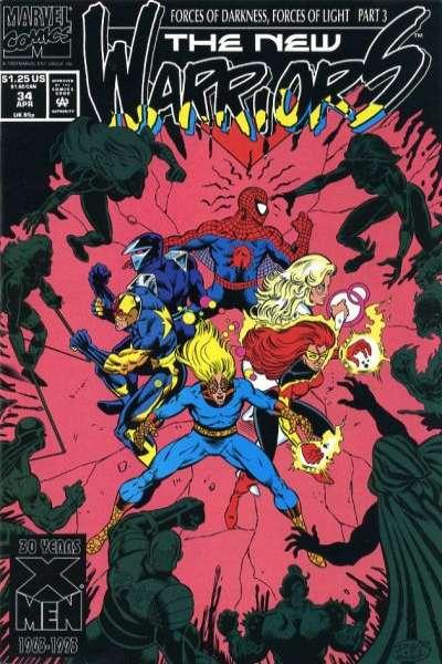 New Warriors (1990 series) #34, VF+ (Stock photo)