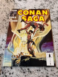 Conan Saga # 10 VF/NM Marvel Comic Book Magazine Red Sonja King Kull 3 J390