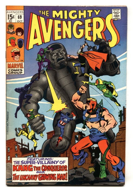 The Avengers #69 1969-THOR IRON MAN 1st Grandmaster-Squadron Sinister