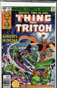 Marvel Two-in-One #65 (1980) Triton [Key Issue]