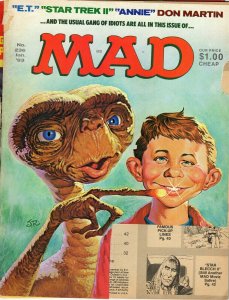 ORIGINAL Vintage 1983 Mad Magazine #236 ET Extra Terrestrial Star Trek Annie