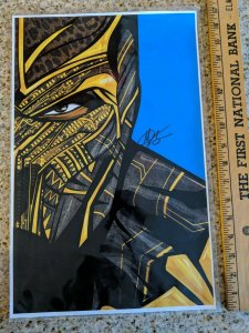 MICHAEL B. JORDAN.. Black Panther's Erik Killmonger - SIGNED 17 x11 