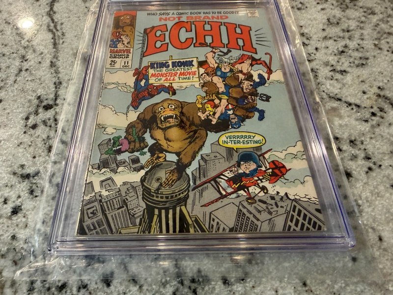 Not Brand Echh # 11 CGC Graded 8.5 Marvel Comic Book 1968 King Kong Aquaman JH33