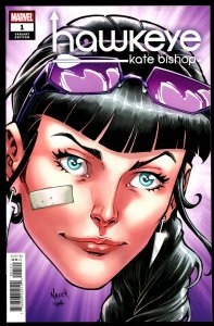 Hawkeye Kate Bishop #1 (2021) Nauck Headshot Variant Marvel Comics