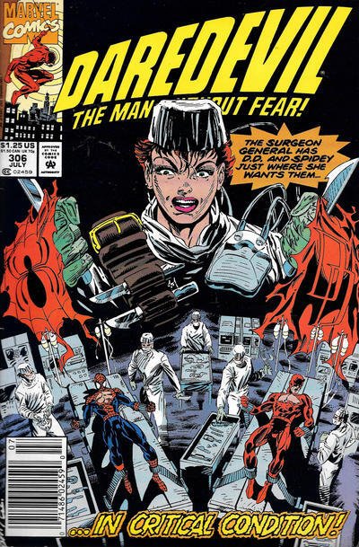 Daredevil #306 (Newsstand) VG ; Marvel | low grade comic Spider-Man
