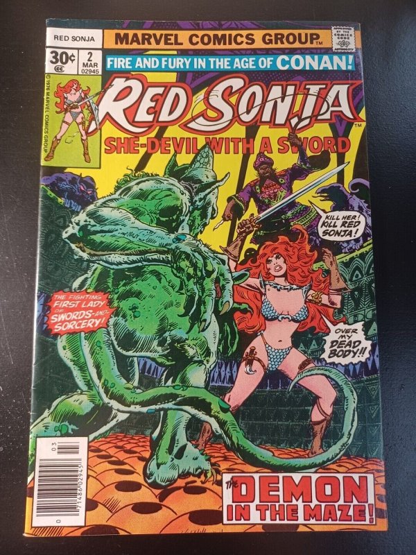 Red Sonja #2 VF+ Marvel Comics c213