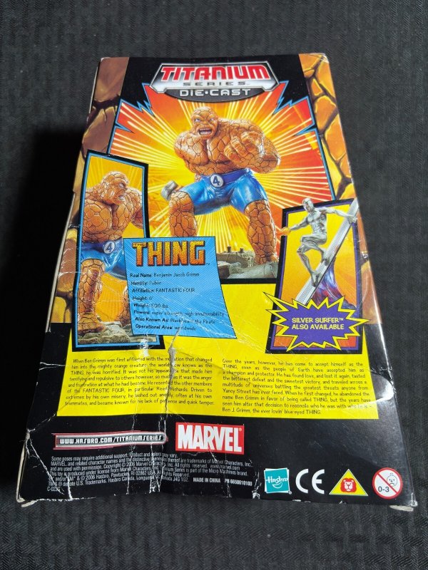 2006 THE THING Titanium Series Die-Cast Action Figure MIB Marvel Legends