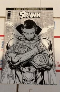 Spawn #311 Cover D (2020) Chadwick Bozeman tribute sketch