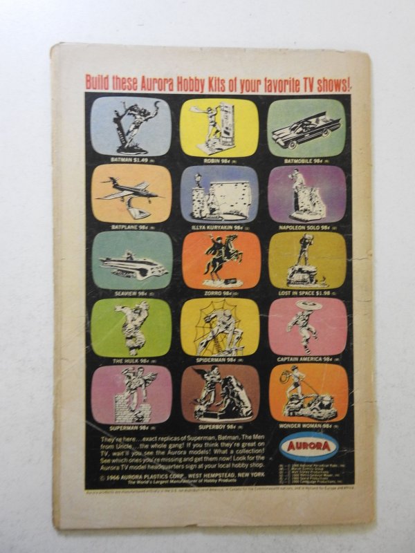 Thor #138 (1967) GD Condition cover detached bottom staple, 2 in tear bc