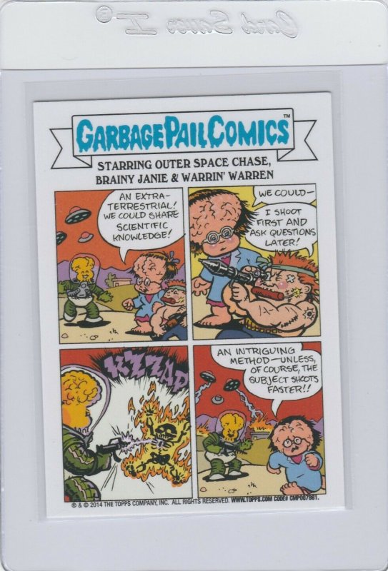 Garbage Pail Kids Walking Ted 55a GPK 2014 Series 1 trading card sticker