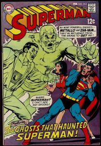 Superman #214 (Feb 1969, DC) 6.5 FN+