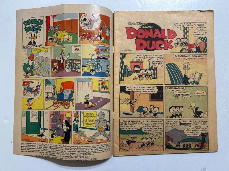 Walt Disney's Comics and Stories #57 G/VG 3.0 Donald Duck by Carl Barks 1945