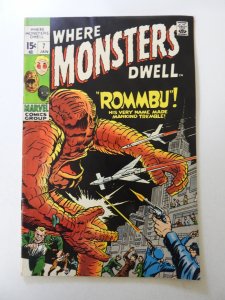 Where Monsters Dwell #7 (1971) FN- condition