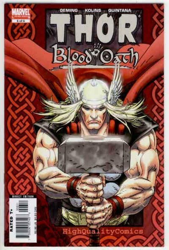 THOR : BLOOD OATH #1 2 3 4 5 6, NM+, Oeming, 2005, Thunder God, Hercules, 1-6