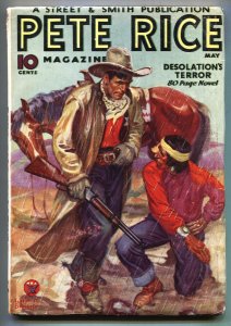 Pete Rice May 1934- Street and Smith pulp- Walter Baumhofer cover- VG