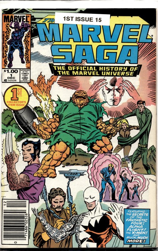 The Marvel Saga The Official History of the Marvel Universe #1 (1985) Marvel ...