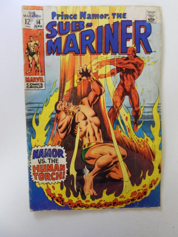 Sub-Mariner #14(1969) GD condition moisture damage