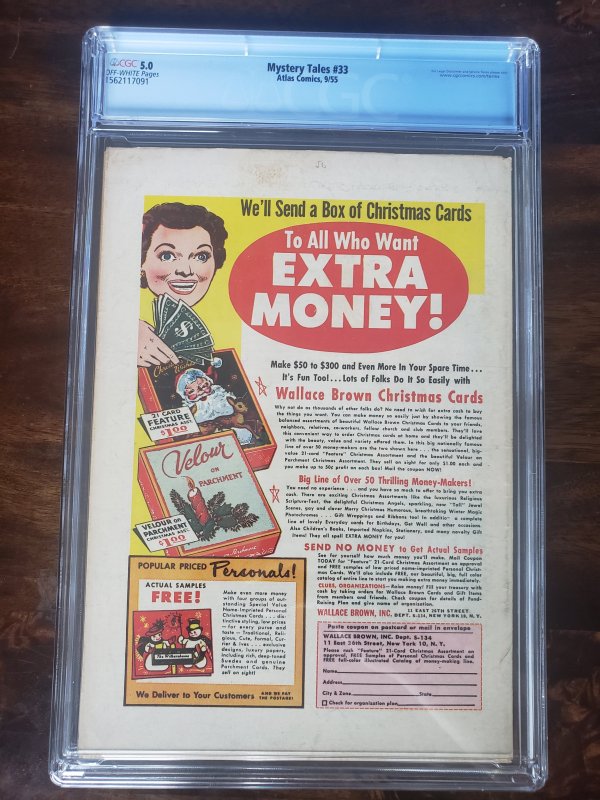 Mystery Tales 33 CGC 5.0