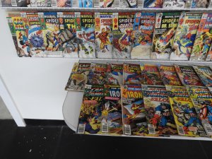 Huge Lot 150+ Low Grade Comics W/ Marvel Team-Up, Captain America +More See desc