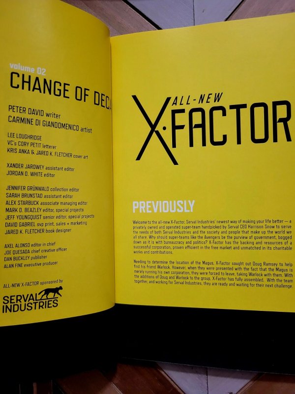 All-New X-Factor TPB Vol. 2 Change of Decay (Marvel 2014) By Peter David