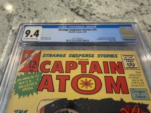 Strange Suspense Stories # 75 CGC Graded 9.4 Charlton Comic Book 1965 Ditko JH33