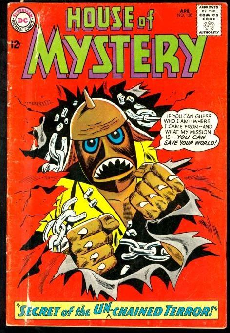 HOUSE OF MYSTERY #150-SECRET OF THE UNCHAINED TERROR-DC VG