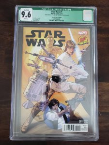 Star Wars 1 CGC 9.6 Green label Dynamic Forces edition Signed by Greg Land