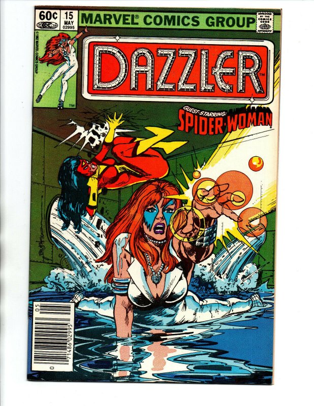 Dazzler #15 newsstand - Spiderwoman - 1981 - (-NM)