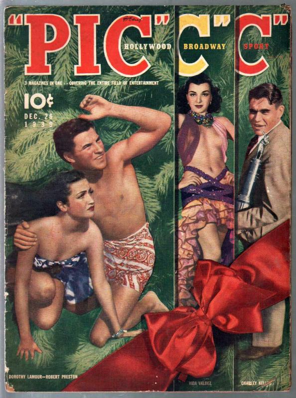 PIC 12/26/1939-Dorothy Lamour-Robert Preston-William Powell-Myrna Loy-G/VG