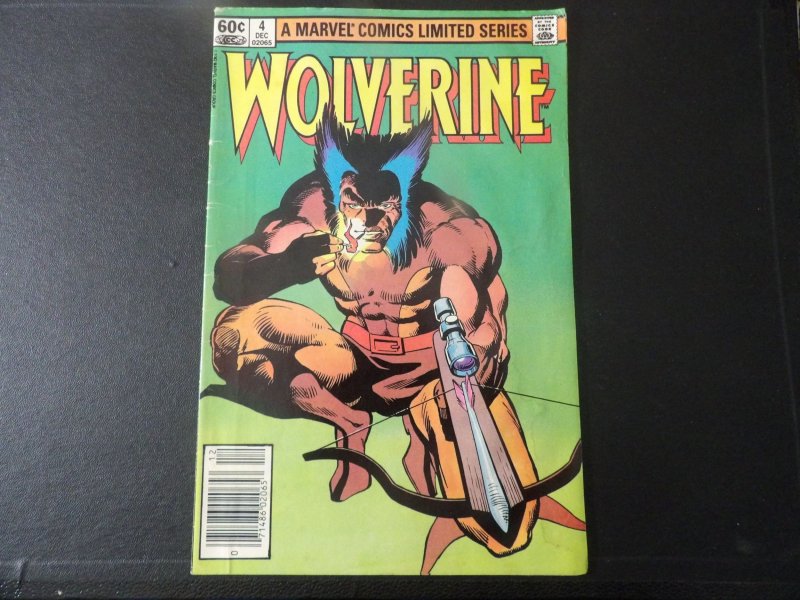 Wolverine #4 Error Double Cover Variant (1982) Marvel VG+ Frank Miller