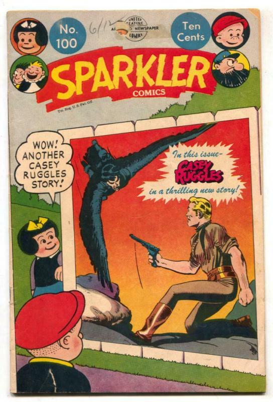 Sparkler #100 1951- Nancy- Captain & the Kids VG-