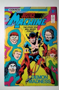 Justice Machine #8 (1987) Comico Comic Book J750